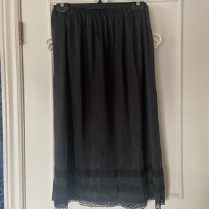 Patricia Vintage Black half slip skirt - Sm-Med
